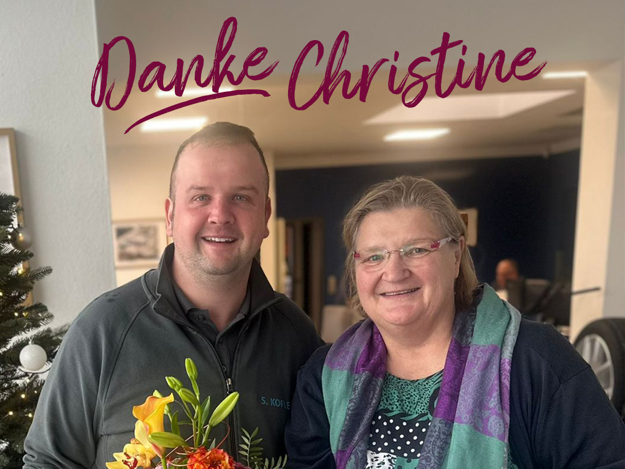 christine danke für 40 jahre betriebszugehörigkeit bei der auto kofler gmbh